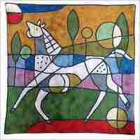 Picasso Horse Pillow
