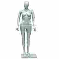 Female Abstract Silver Gloss Mannequin
