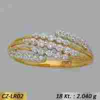 Gold CZ-Ladies Ring