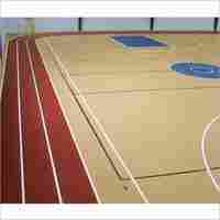 बास्केटबॉल लकड़ी का फर्श