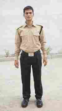 Biscuit Colour Security Guard Uniform