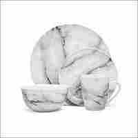 Marble Bowl Plates And Cup