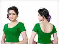 Ladies Parrot Green Readymade Blouse