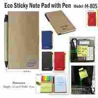 Eco sticky Pad with Pen