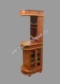 Teak Wood Wine Cabinet