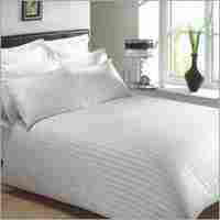 Striped Satin Double Bed Sheet With Pillow
