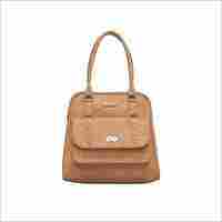 Ladies Beige Leather Handbags
