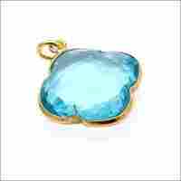 Ladies Blue Gemstone Pendant