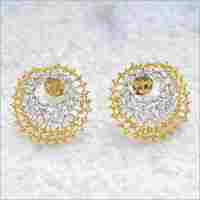 Ladies Designer Diamond Earring Tops