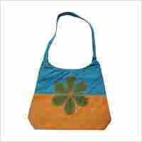 Embroidered Jute hand Bag