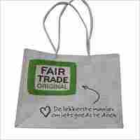 Advertisement White Printed Jute Bag