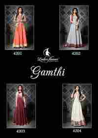 Gamthi Ladies Flavour South Cotton Kantha Work Kurtis