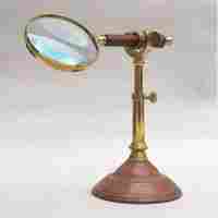 Magnifying Glass Wooden Handle Wooden Stand