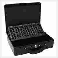 300L x 245W x 90H mm Metal Black Cash Box