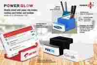 B81 - POWERGLOW MOBILE STAND WITH PAPER CLIP HOLDER, VISITING CARD HOLDER AND TUMBLER (WORKS ON 2 X AA BATTERIES)