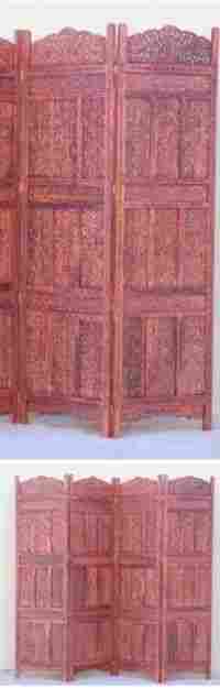 Carved Wooden Screen Kashmiri