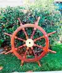 Sheesham Wood Ship Wheel 36 Inch