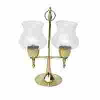 Brass Candle Holder Lamp Glass Chimneys