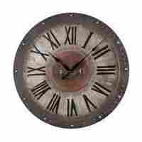Round Rustic Wall Clock