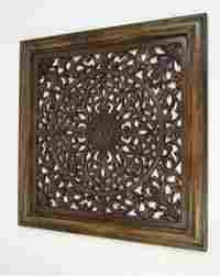 Wooden Carved Wall Panel Wall Hanging Flower