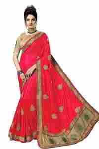 Fancy Embroidered Silk Saree Collection