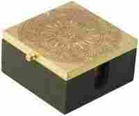 MDF Set of 6 Coasters Hand Carved with a Decorated Box
