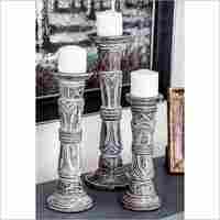 Wooden Decorative Candle Stand