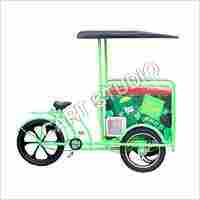 Alloy Ice Cream Cart with Tube Less Tyre