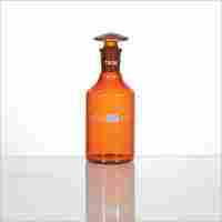 Reagent Bottle-Amber Glass-Glass Stopper