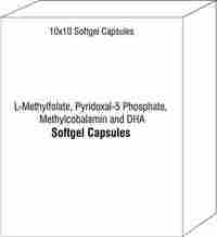 एल-मिथाइलफोलेट पाइरिडोक्सल-5 फॉस्फेट मिथाइलकोबालामिन और डीएचए सॉफ्ट जिलेटिन कैप्सूल