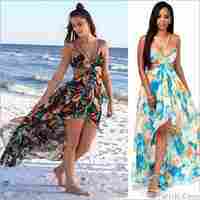 Women Chiffon Beachwear Garment Fabric