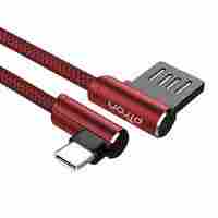 pTron Solero 2.4A Charging Cable 1.2m Nylon Braided Type-C USB Cable