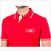 Premium Polo Neck T-shirt with Logo on chest