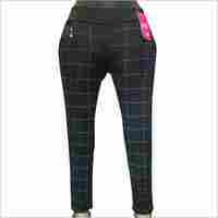 Ladies Cotton Checked Jegging