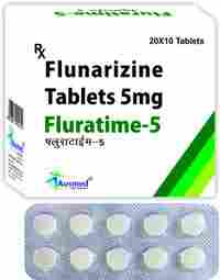 Flularizine Dihydrochloride BP  Eq.to Flunarizine  5mg./FLURATIME-5