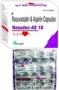 Rosuvastatin Calcium  IP eq. to Rosuvastatin   10mg. + (As granules) Aspirin  IP  75mg./ROSUDOZ-AS 10
