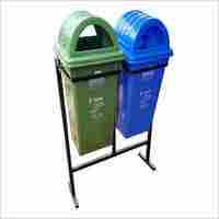 Plastic Double Dustbin With Stand