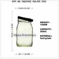 250 ML Square Glass Jar
