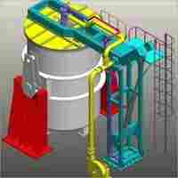 Horizontal Preheating Station For Steel Casting Ladle