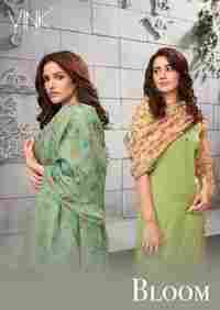 Bloom Viscose Zari Salwar Suits Set