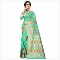 Ladies Printed Cotton Silk Saree