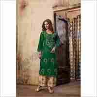 Rayon Kurti Palazzo Suit