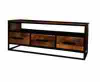3 Drawer Industrial Style Tv Stand.