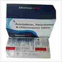 Aceclofenac Chlorzoxazone Paracetamol Tablet