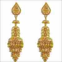 Ladies Gold Jhumka Earrings