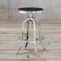 Bar Stool CHR With Black Leather
