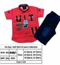 Kids cotton Jeans With T-Shirt