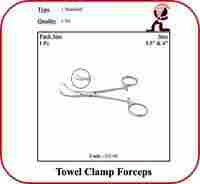 टॉवल क्लैंप फोर्सेप्स- 3.5 इंच