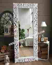 Wooden Mirror Frame With Carving