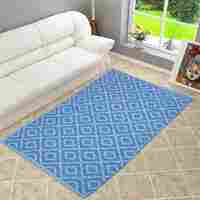 Blue Cotton Handloom Floor Rugs